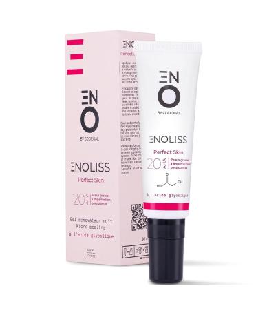 Codexial Enoliss Perfect Skin 20 AHA Micro-Peeling Night Renovator Gel 30ml Exfoliating and Renewing Skin Travel Size Unisex Face