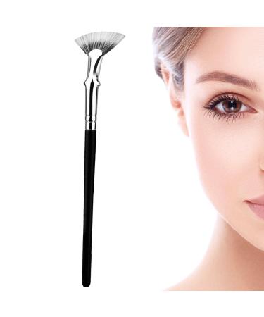 Mascara Fan Brush - Soft Synthetic Fiber 120 Mascara Fan Brush - Eyelash Lash Wand Brush for Natural Lifted Effects and Enhanced Lower Lashes No Smearing Clumping Sritob