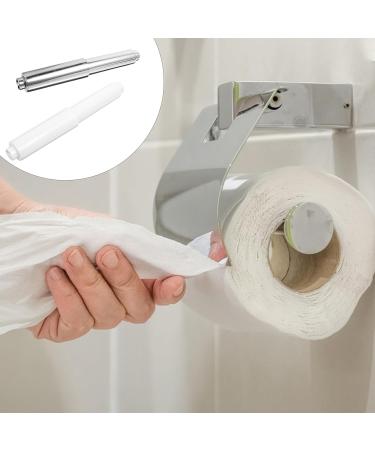 VILLCASE 3pcs Toilet Paper Holder Roller White Replacement Plastic Spring Loaded - Buy Online on GoSupps.com