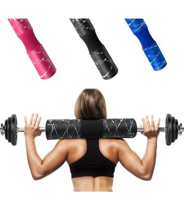 Kinglotus Barbell Pad - Squat Pad for Hip Thrusts - Foam Bar Pad Great for Comfortable Lunges and Glute Bridge Neck Shoulder Provide Lower Back Support Non-Slip Imported black squat pad