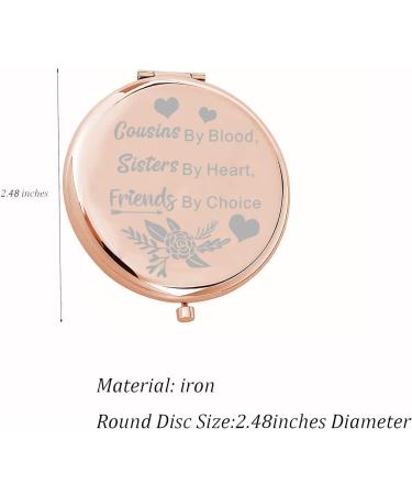 Bridesmaid Maid of Honor Compact Mirror - Proposal Gift for Bridal Party - Bride Tribe Makeup Mirror - Bachelorette Party Favor (Cousins By Blood design) - Buy Online on GoSupps.com