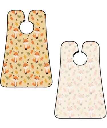 Cute Fox Beard Bib - Non Stick Grooming Cloth for Shaving & Trimming | Cartoon Leaves Design | Perfect Gifts for Men - International Shipping Available - Buy Online on GoSupps.com