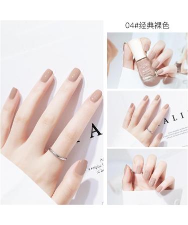Nude Nail Polish Nail Varnish Quick Dry Long Lasting Neutral Breathable French Nail Polish Oil Based Formula Non-toxic Natural Nude Nail Varnish for Women DIY Nail Art Manicure at Home - Buy Online on GoSupps.com