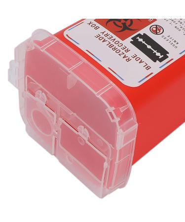 Blade Disposal Box for Barbershop | Red Razor Blade Disposal Container for Hairdressing & Salon Safety - Buy Online on GoSupps.com