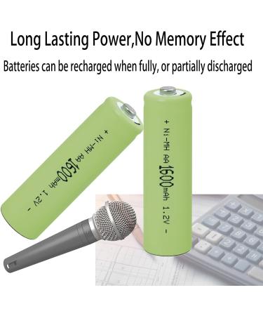 1.2V NiMH AA 1600mAh High Capacity Rechargeable Batteries - 12 Pack for Wireless Mouse Keyboards Gaming Controllers & RC Remotes - International Shipping Available - Buy Online on GoSupps.com