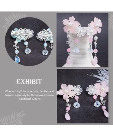 Lurrose Vintage Crystal Tassel Hair Clips - Chinese Ancient Style Alligator Clips for Women Girls - Buy Online on GoSupps.com