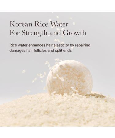 Korean Rice Water Shampoo Bar for Hair Growth & Strengthening All Natural Formula with Biotin & Protein - Korean Hair Care - Buy Online on GoSupps.com