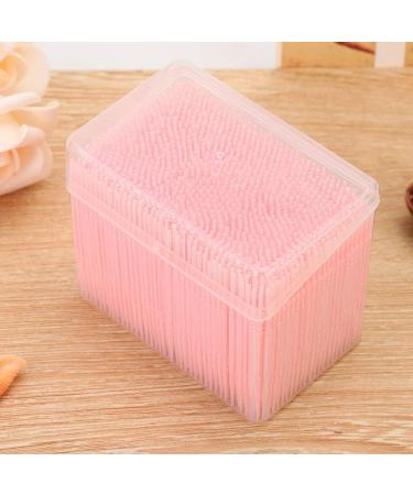 Verdant Touch Oral Care Toothpicks - Double Head Dental Floss Picks 1100 Pieces Box Pink Tooth Cleaning Tools - Buy Online on GoSupps.com