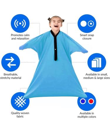 Body Sock Sensory Sox Deep Pressure Stimulation Suitable age 3-18 sensory durable seams asd child stretchy for Children and Adults with Sensory Proceessing Disorders or Autism ( Color : Sky blue Siz L/Large-71*142cm Sky Blue - Buy Online on GoSupps.com