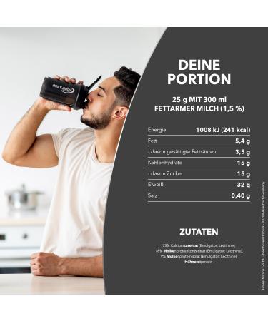 Best Body Nutrition Gourmet Premium Pro Protein Shake - 4 Components: Caseinate Whey Concentrate Isolate & Egg Protein | 500g Neutral Can - International Shipping Available - Buy Online on GoSupps.com