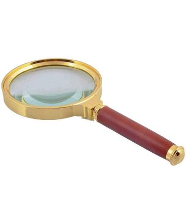 10X 80mm Lens Reading Loupe Magnifiers Metal Frame & Solid Wooden Handle Ideal for Newspaper Map Puzzle Jewellery Better Life