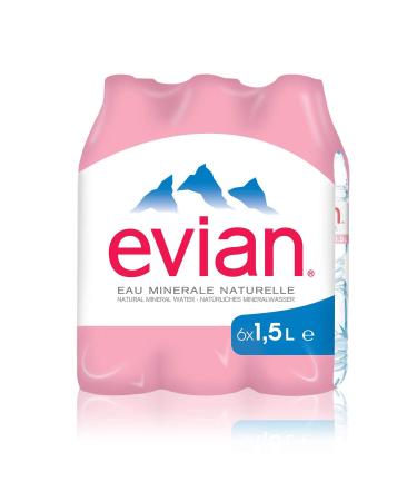 Evian Eau Min rale Plate 6 x 1.5L