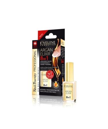 Eveline 8-in-1 Nail Regeneration Elixir with Argan 12 ml - Buy Online on GoSupps.com