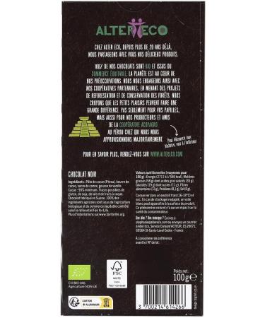  G n rique ALTER ECO - FAIR TRADE - Alter Eco - Fair Trade Organic Dark Chocolate 90% Peru 100g - 100g - Pack of 3 - Sold as a Pack - Buy Online on GoSupps.com