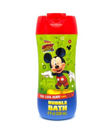 Disney Mickey Mouse Bubble Bath 8 oz - Too Cool Berry Scent and Non Toxic Parabens & BPA Free