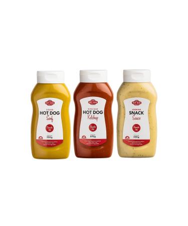 HOT DOG WORLD - Danish sauce set pack of 3 (1500 ml)