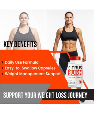 (5 Pack) Citrus Burn Capsules Official CitrusBurn Supplement Pills with All Natural Ingredients Advanced CitrusBurn Formula for Active Lifestyle & Overall Health Support (300 Capsules) - Buy Online on GoSupps.com