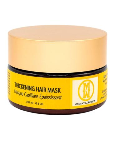 OMM Collection Natural Hair Thickening Mask - Treatment For Hair Loss Prevention & Thinning - Hydrating Hair Mask for Dry & Damaged Hair  Boost Hair Growth  Stimulates Hair Follicles  All Hair  Vegan