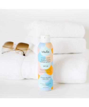 Noodle & Boo Vita Sea Sunshine Warrior Sunscreen Super Spray SPF 50, Reef Friendly, 6 Fl Oz - Buy Online on GoSupps.com
