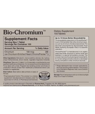 Bio-Chromium 100mcg | ChromoPrecise Organic Chromium Supplement | Pharmaceutical Grade - Buy Online on GoSupps.com