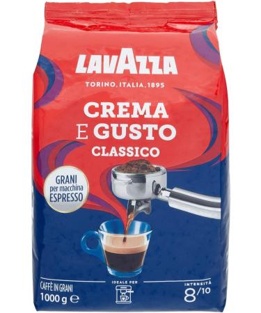 Lavazza Lavazza Crema E Gusto Italian Coffee Beans 1kg (Pack of 6)