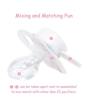 Adult Pacifier | LittleForBig Bigshield Gen-II | White Vintage Giraffe Pattern - Buy Online on GoSupps.com