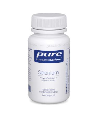 Pure Encapsulations - Selenium 200ug - Organic Selenomethionine Supplement for Immune and Thyroid Function Support - 60 Vegetarian Capsules - Buy Online on GoSupps.com