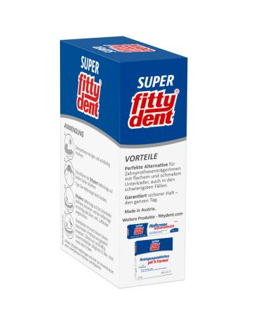 Buy 10x Fittydent Super Adhesive Inserts - Comfort 20 Pieces Zinc-Free | Secure Dentures Neutral Flavor - Buy Online on GoSupps.com