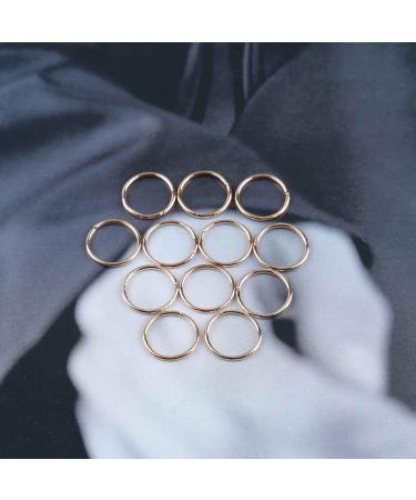 YHEAKNE Boho Tribal Circle Hair Ring Set | Gold Braid Rings & Dreadlock Decorations for Women & Girls - Buy Online on GoSupps.com
