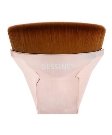 DESSINES makeup brush foundation brush kabuki brush professional brush vegan brush (Foundation Gold C )