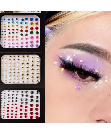 688 Pcs Rhinestone Stickers - Self-Adhesive 3D Bling Crystal Gems for Body, Face, Eyes, Nails - Festival Rave Makeup & Stage Show Glitter Stickers - Buy Online on GoSupps.com
