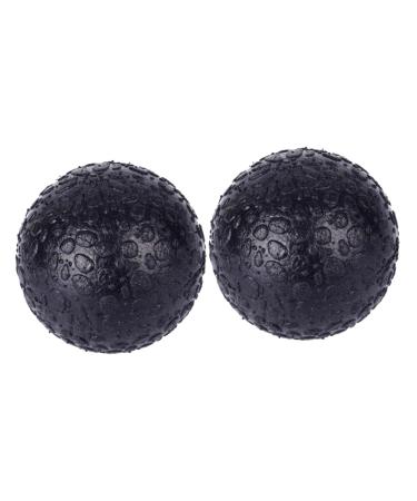 Clispeed 2st massage ball yoga ball back roller muscle massage device fascia ball individual ball hold 10*10*10cmx2pcs blackx2st