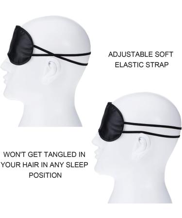 10 Pack Black Eye Mask Blindfolds for Sleep, Travel, Office, Nap - Stress Relief - Buy Online on GoSupps.com