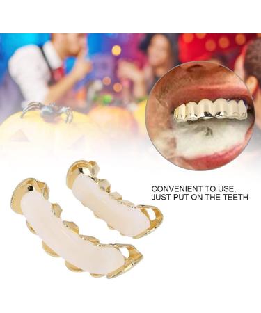 Shiny Syrisora False Teeth - Hip-Hop Accessories for Halloween & Parties | Real Gold Gloss Finish - Buy Online on GoSupps.com