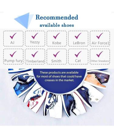 Madala Crease Protectors for Air Force Sneaker Shoes - 2 Pair Set | Anti-Crease Guards for Men's Shoes US Size 7.5-12 - White - Buy Online on GoSupps.com