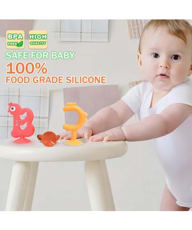 Buy Dcpshtry Baby Bite Toys - 3 Silicone Teething Toys for Dental Relief & Cognitive Development | Bath-Friendly for Ages 3-24 Months - Buy Online on GoSupps.com