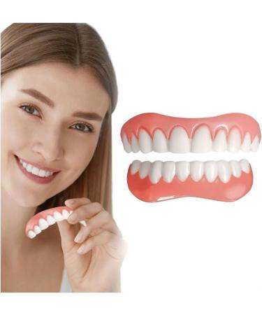 MOMBIY Teeth Veneer - Natural Shade Cosmetic Teeth Enhancer | 2pcs White Accessories for Confident Smile - Buy Online on GoSupps.com