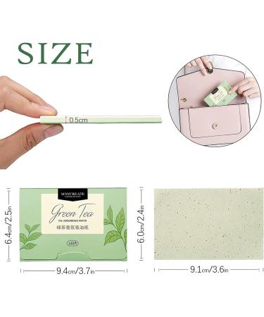 4 Packungen Gesichts-L schpapier Gr ntee labsorbierende Bl tter f r M nner Frauen 400 St ck Gesichts l Blotting Paper Gesicht Blotting-Papiere Face Oil Blotting Papers l-L schpapier Green Tea - Buy Online on GoSupps.com