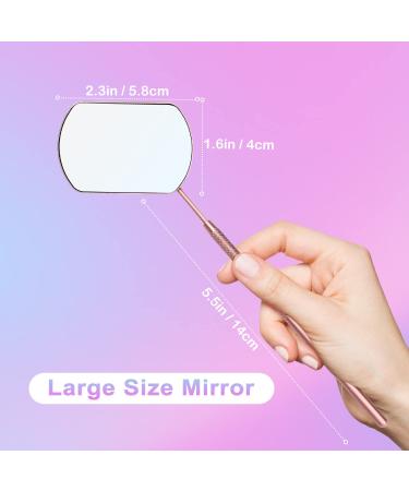 TEOYALL Large Pink Stainless Steel Lash Extension Mirror - Eyelash Extension Supplies - Buy Online on GoSupps.com