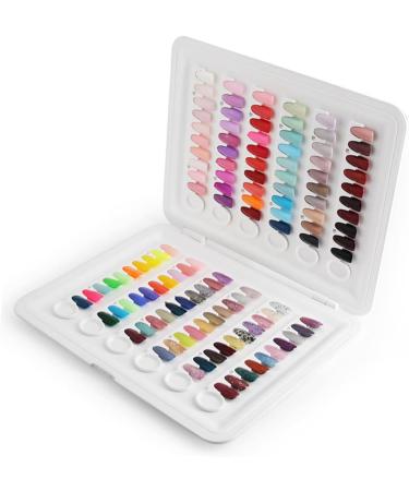 minkissy 1pc Nail Color Book Nail Color Chart Display Nail Color Display Board Salon Nail Color Plate Nail Polish Color Chart Nail Color Display Plate Accessories Manicure Abs White - Buy Online on GoSupps.com