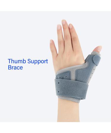 Buy Thumb Wrist Stabilizer - Breathable Finger Support Brace for Basketball Volleyball & Tennis - Grey - Buy Online on GoSupps.com