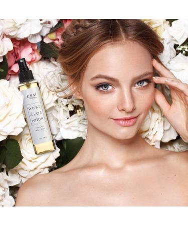 CSM Organic Alcohol-Free Witch Hazel Toner with Rose Water & Aloe Vera - Pore Minimizing Soothing Mist for Fresh Complexion - Made in USA - Buy Online on GoSupps.com