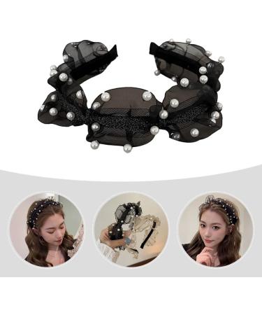 Minkissy Wedding Decor Flower Decor French Style Unique Pearl Hairband Versatile Hair Decor Stylish Headdress Rhinestone Headpiece Womens Headbands - Buy Online on GoSupps.com
