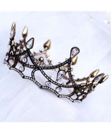 Beaupretty Black Wedding Bride Crown & Tiara - Baroque Rhinestone Hair Jewelry for Birthday & Pageant - Buy Online on GoSupps.com