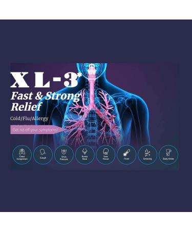 XL-3 Non-Drowsy Cold & Flu Relief 6oz Bottle - Orange Flavor - Buy Online on GoSupps.com