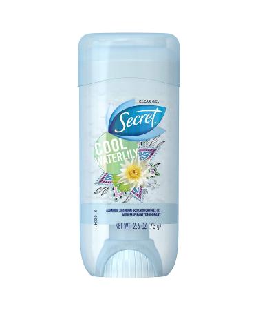 Buy Secret Antiperspirant/Deodorant - Cool Waterlily - Clear Gel - 3 Pack | 2.6 OZ Each - Best International Shipping - Buy Online on GoSupps.com