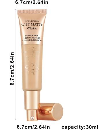 Liquid foundation color color-changing foundation light spectrum waterproof 30ml medium to full coverage SPF50+ long-lasting and durable for women - Buy Online on GoSupps.com