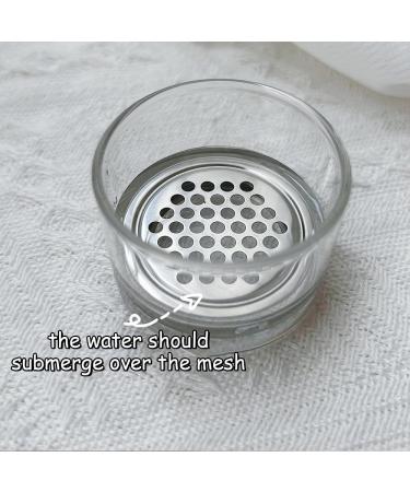 Portable Nail Brush Cleaner Cup - Acrylic Dappen Dish with Lid for Easy Cleaning | Ideal for Nail Art Sequins & Glitter Dust - Buy Online on GoSupps.com