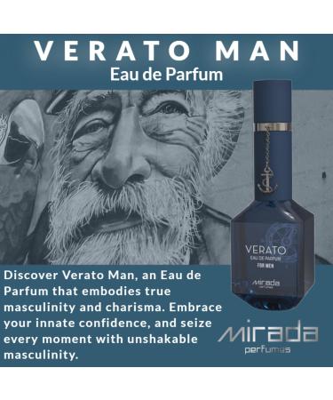MIRADA Verato Man Men's Eau de Parfum (EDP) 3.4 FL. Oz (100ml) Men s Perfume with Notes of Lemon Lime Bergamot Star Anise Olive Blossom Guaiac Wood Leather Tobacco Vanilla Tonka Bean - Buy Online on GoSupps.com