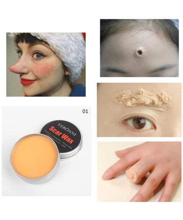 60g Scar Wax for Special Effects Makeup | Realistic Wounds & Scars | Professional SFX Body Paint - White Skin Tone (#01 - Buy Online on GoSupps.com